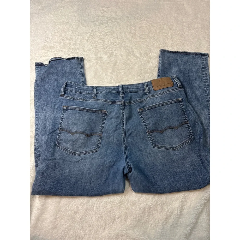 American Eagle Jeans‎ Mens 38x30 Blue Good Distressed Relaxed Straight Denim